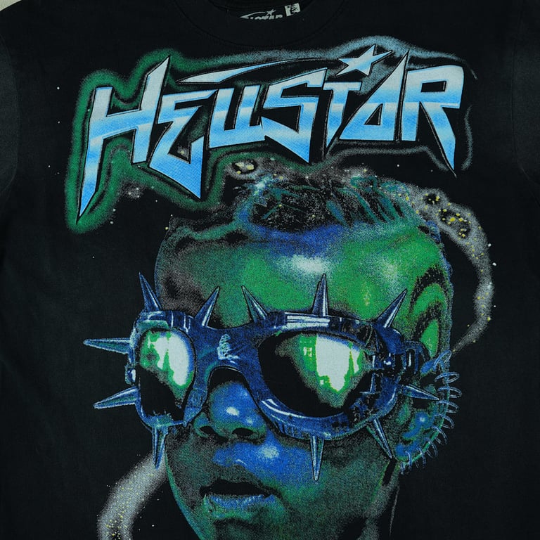 Hellstar The Future T-Shirt Black/Blue - 13