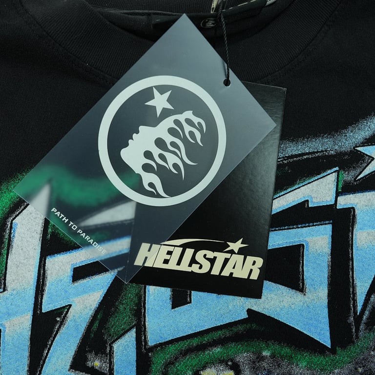 Hellstar The Future T-Shirt Black/Blue - 27
