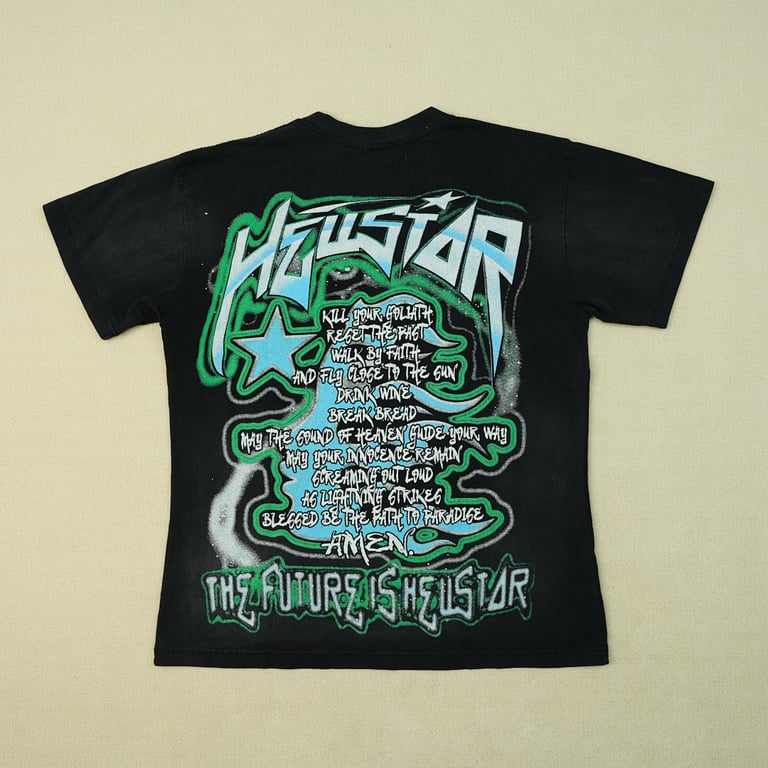 Hellstar The Future T-Shirt Black/Blue - 29