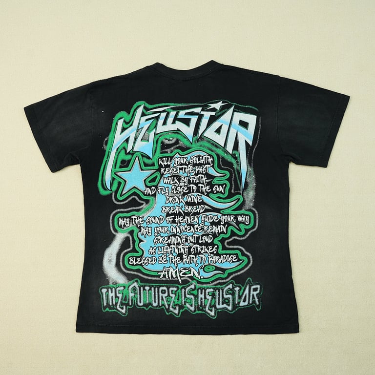 Hellstar The Future T-Shirt Black/Blue - 30