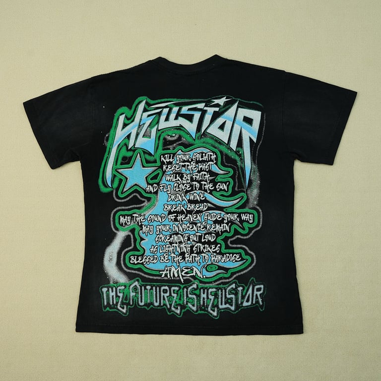 Hellstar The Future T-Shirt Black/Blue - 31