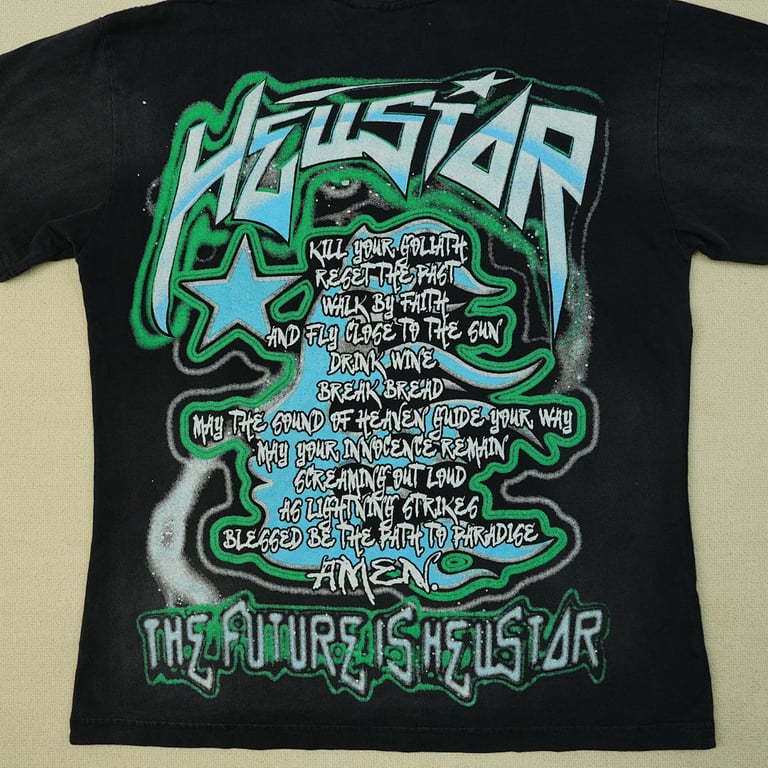 Hellstar The Future T-Shirt Black/Blue - 32