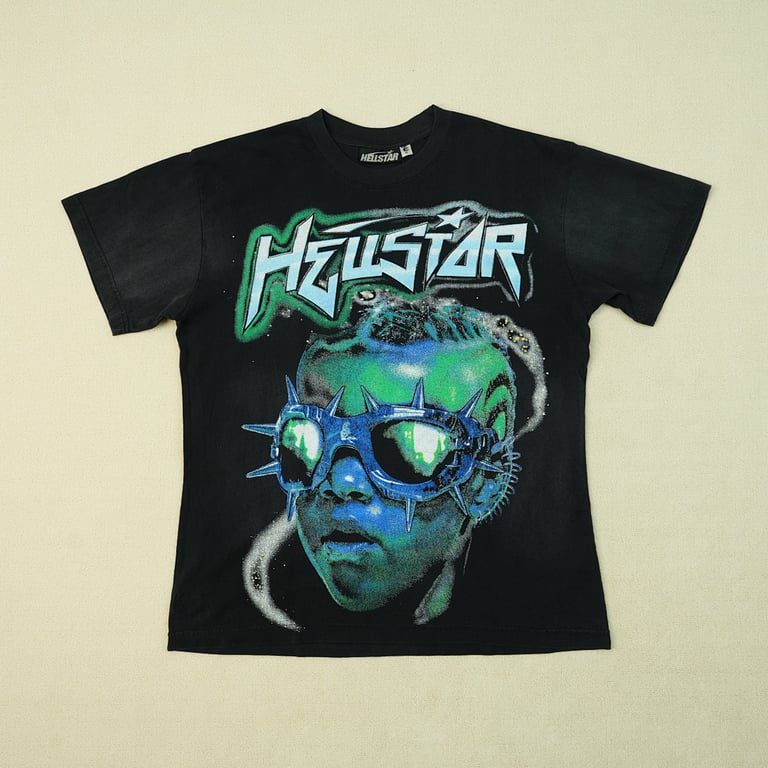 Hellstar The Future T-Shirt Black/Blue - 6