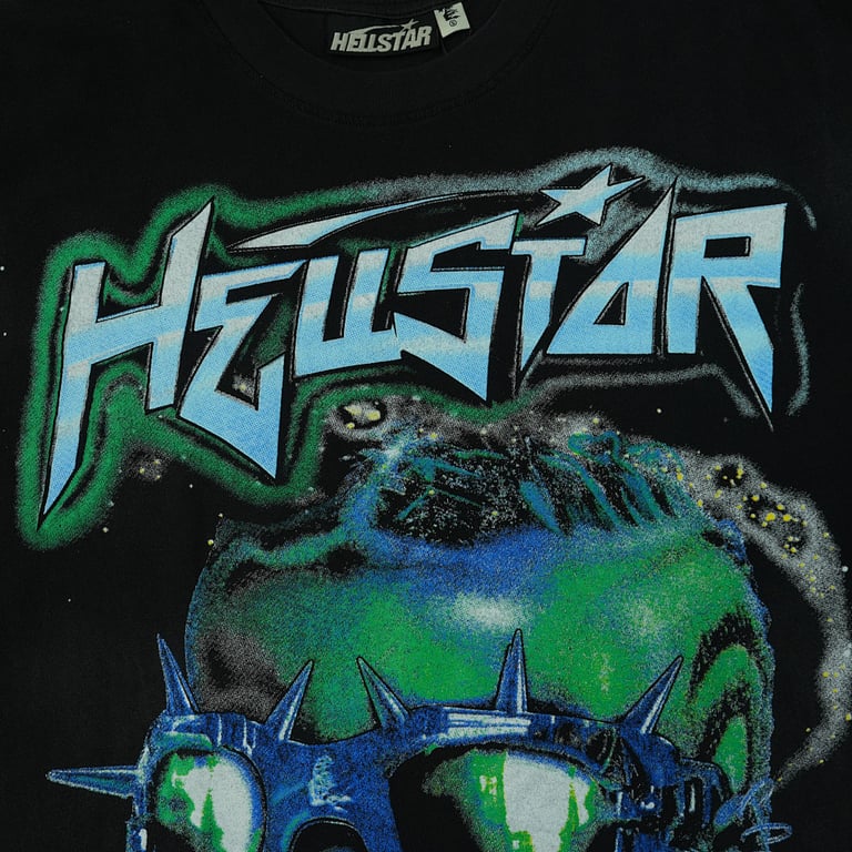 Hellstar The Future T-Shirt Black/Blue - 9