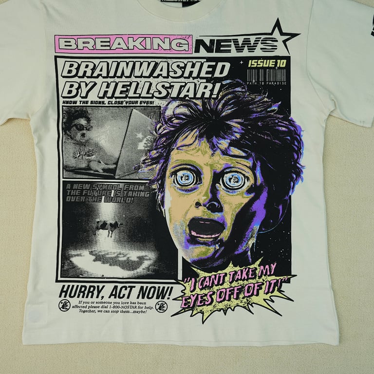 Hellstar Breaking News T-Shirt White - 11