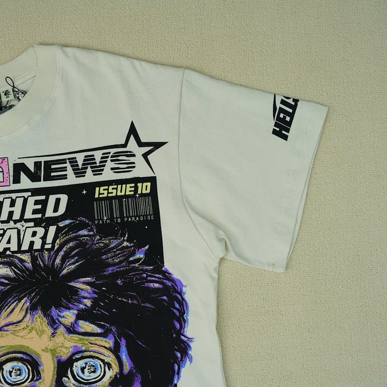 Hellstar Breaking News T-Shirt White - 14