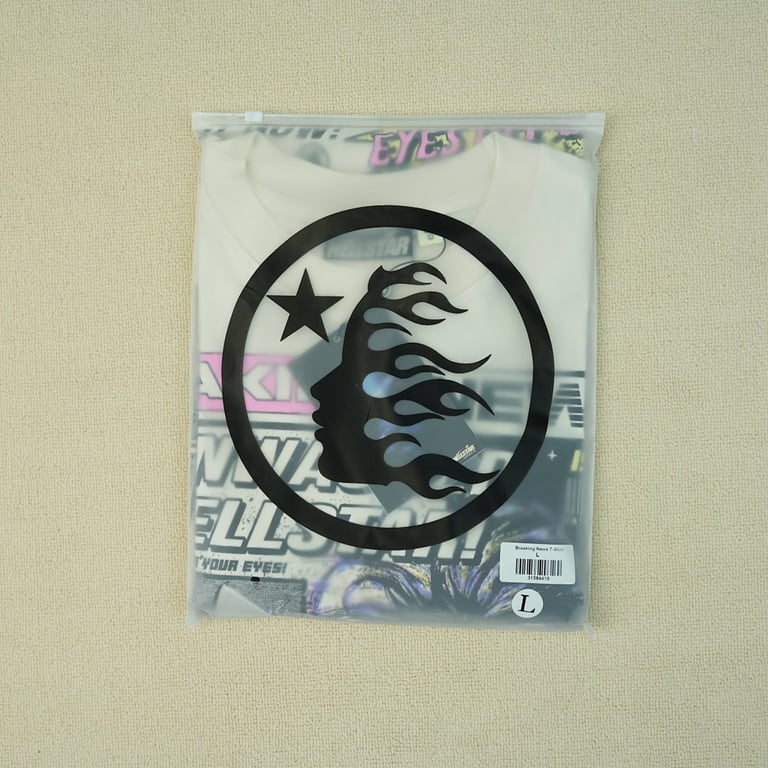 Hellstar Breaking News T-Shirt White - 4
