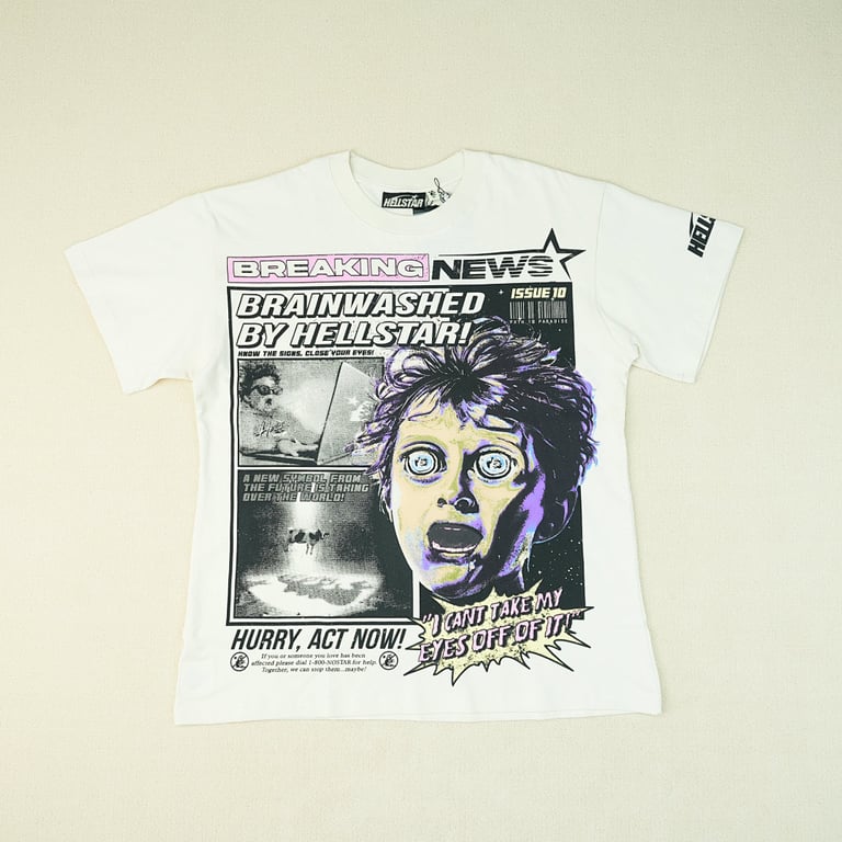 Hellstar Breaking News T-Shirt White - 7
