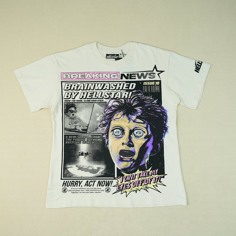 Hellstar Breaking News T-Shirt White - 8