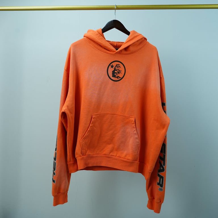 Hellstar Fire Orange Hoodie Orange Dye - 8