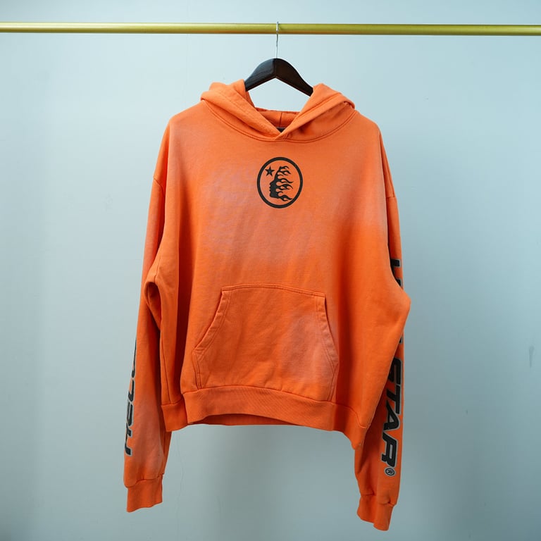 Hellstar Fire Orange Hoodie Orange Dye - 10