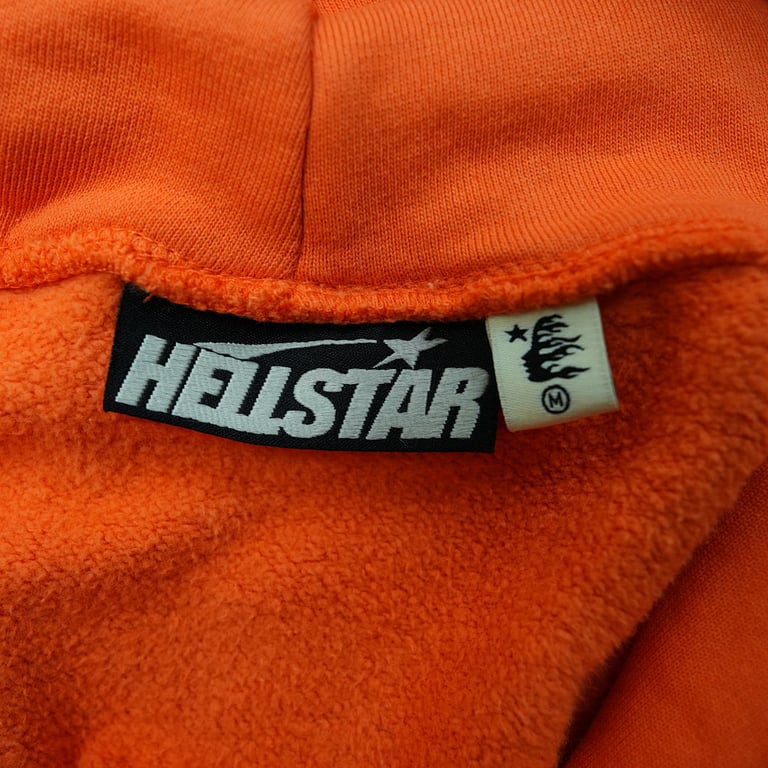 Hellstar Fire Orange Hoodie Orange Dye - 13