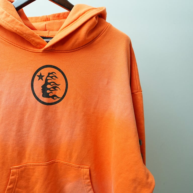 Hellstar Fire Orange Hoodie Orange Dye - 15