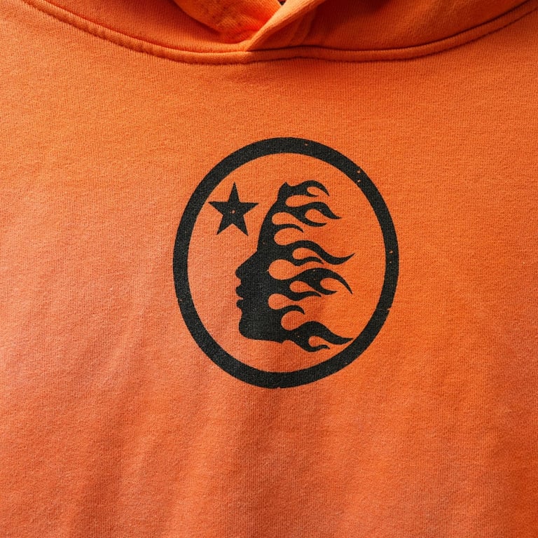 Hellstar Fire Orange Hoodie Orange Dye - 18