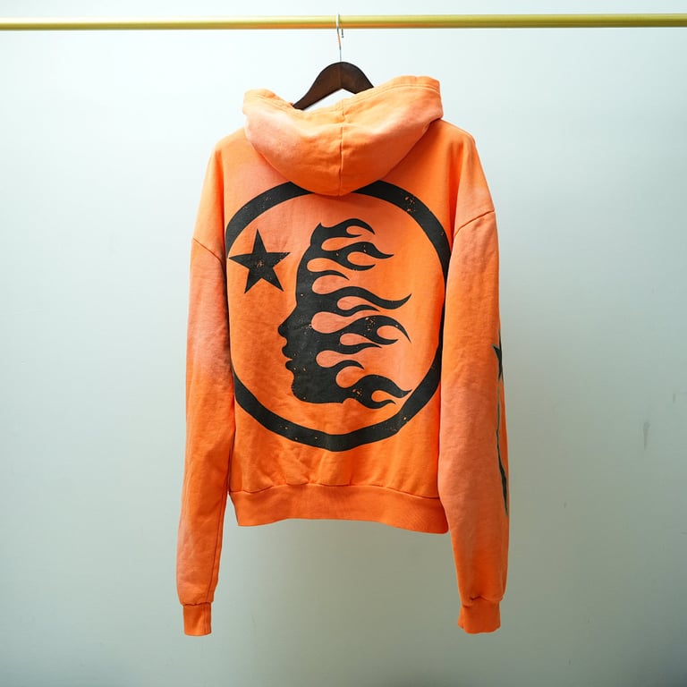 Hellstar Fire Orange Hoodie Orange Dye - 25