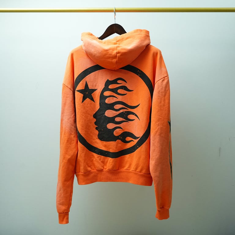 Hellstar Fire Orange Hoodie Orange Dye - 26