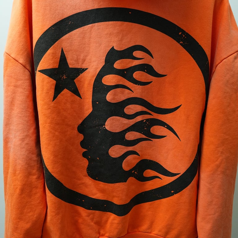 Hellstar Fire Orange Hoodie Orange Dye - 28