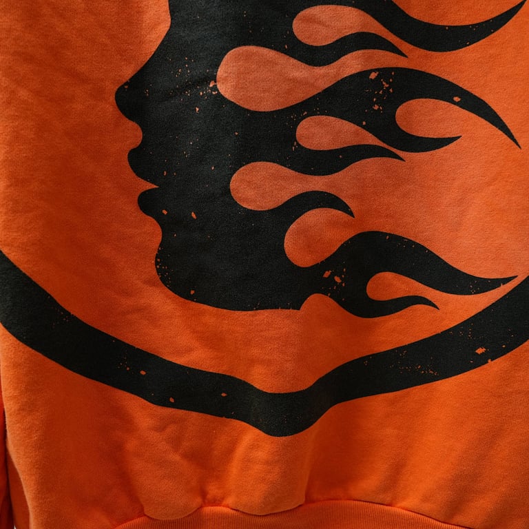Hellstar Fire Orange Hoodie Orange Dye - 30