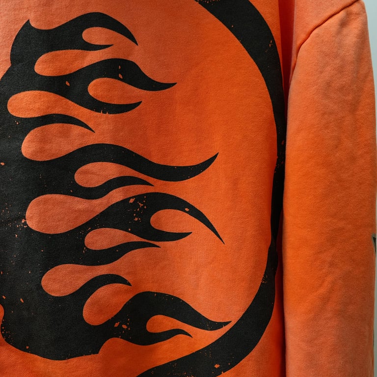 Hellstar Fire Orange Hoodie Orange Dye - 32
