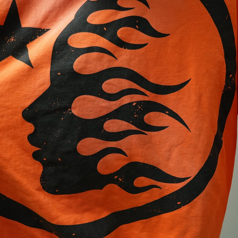 Hellstar Fire Orange Hoodie Orange Dye - 33