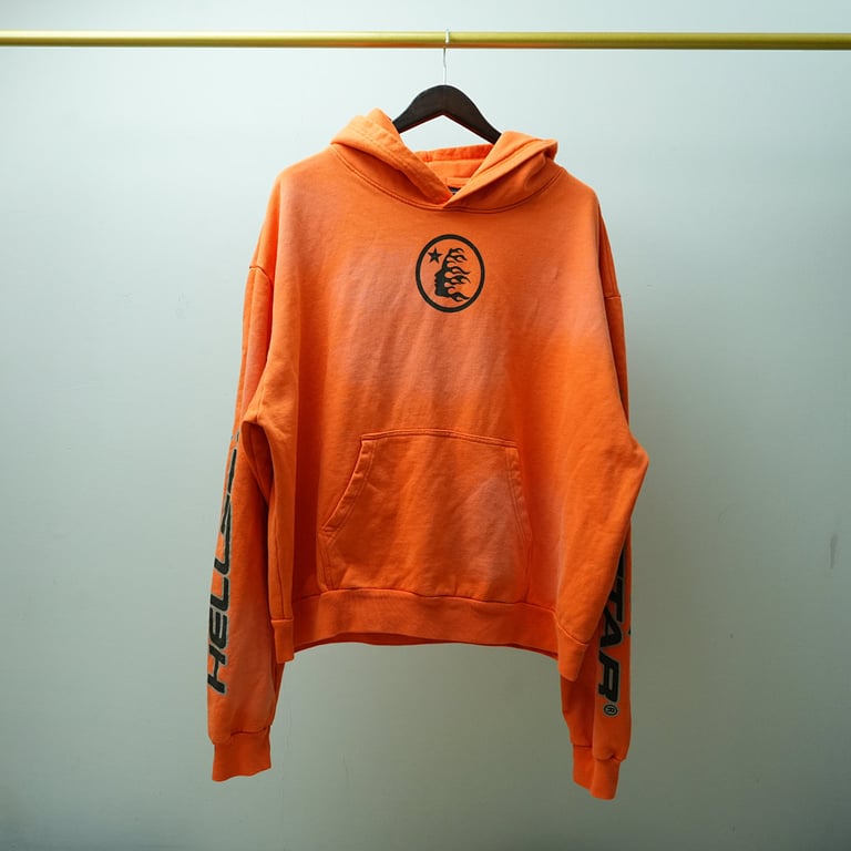 Hellstar Fire Orange Hoodie Orange Dye - 3