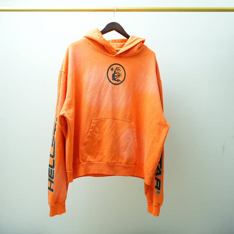 Hellstar Fire Orange Hoodie Orange Dye - 5