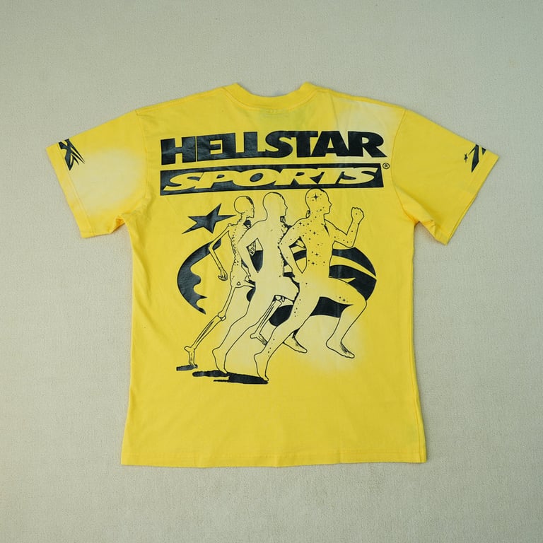 Hellstar Marathon T-shirt Yellow - 23