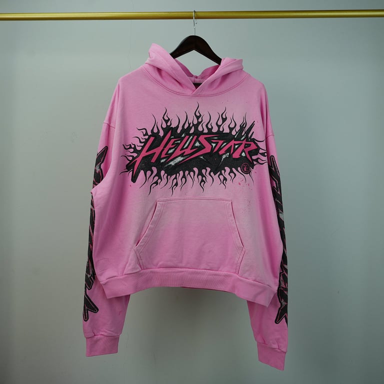 Hellstar Brainwashed Without Brain Hoodie Pink - 7