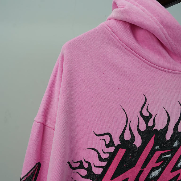 Hellstar Brainwashed Without Brain Hoodie Pink - 11