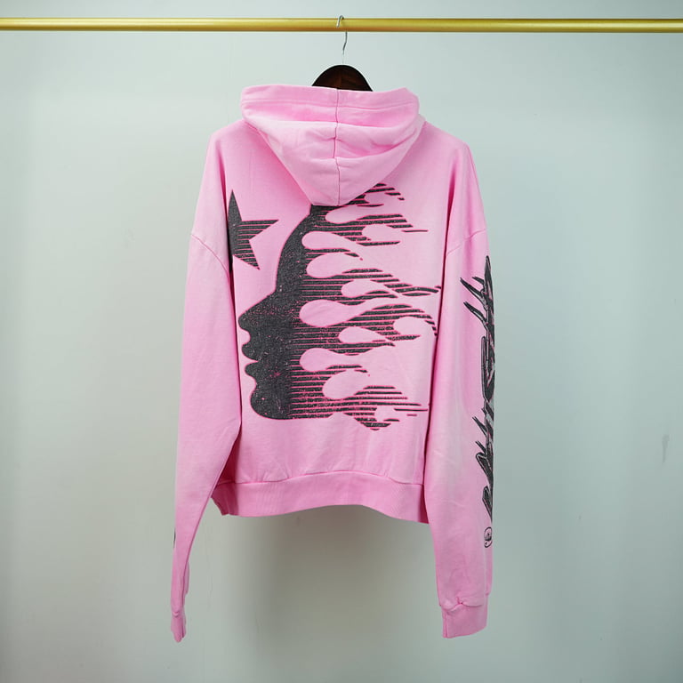 Hellstar Brainwashed Without Brain Hoodie Pink - 18