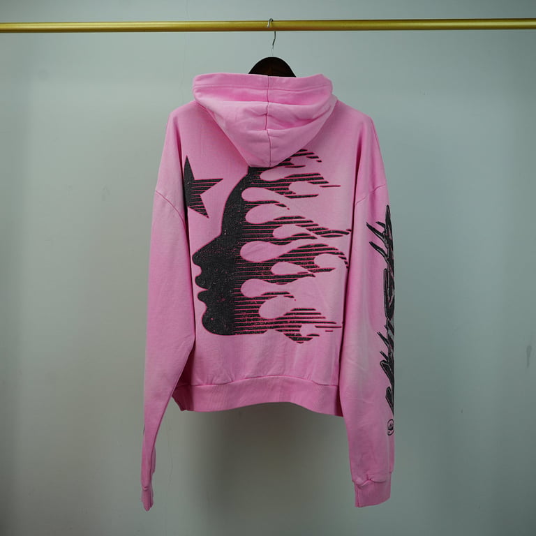 Hellstar Brainwashed Without Brain Hoodie Pink - 20