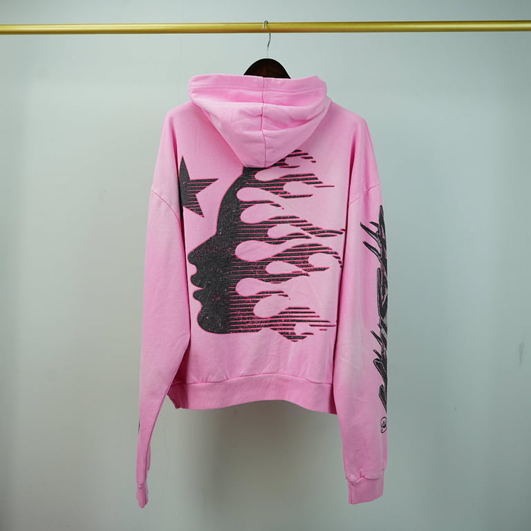 Hellstar Brainwashed Without Brain Hoodie Pink - 21