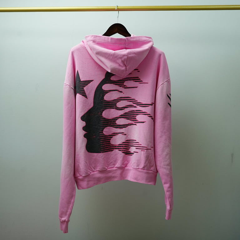 Hellstar Brainwashed Without Brain Hoodie Pink - 31