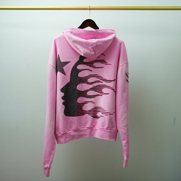 Hellstar Brainwashed Without Brain Hoodie Pink - 38