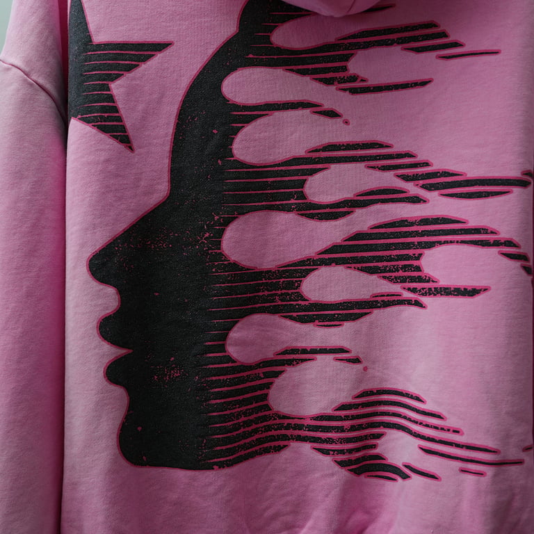 Hellstar Brainwashed Without Brain Hoodie Pink - 39