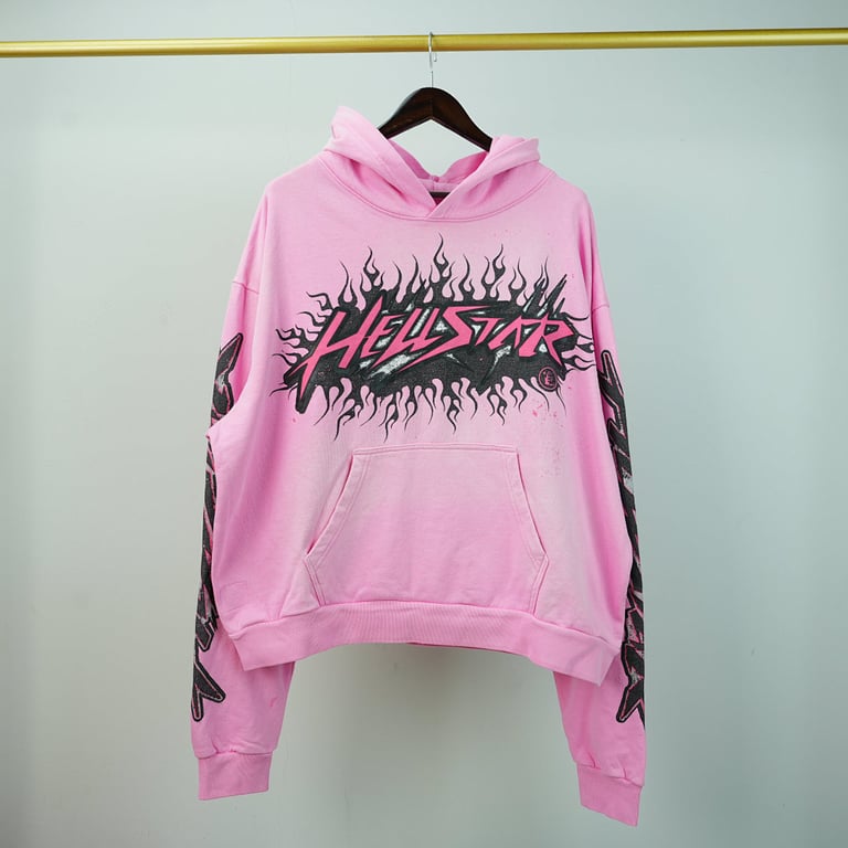 Hellstar Brainwashed Without Brain Hoodie Pink - 3