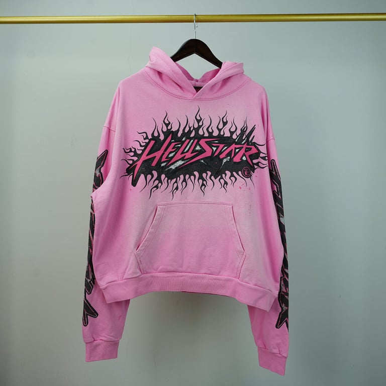 Hellstar Brainwashed Without Brain Hoodie Pink - 4