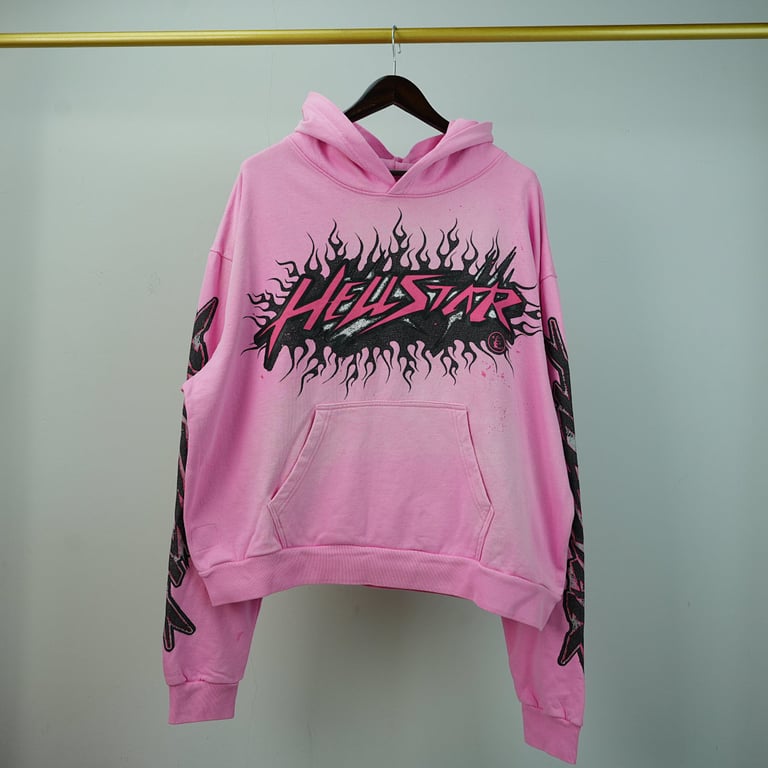 Hellstar Brainwashed Without Brain Hoodie Pink - 5