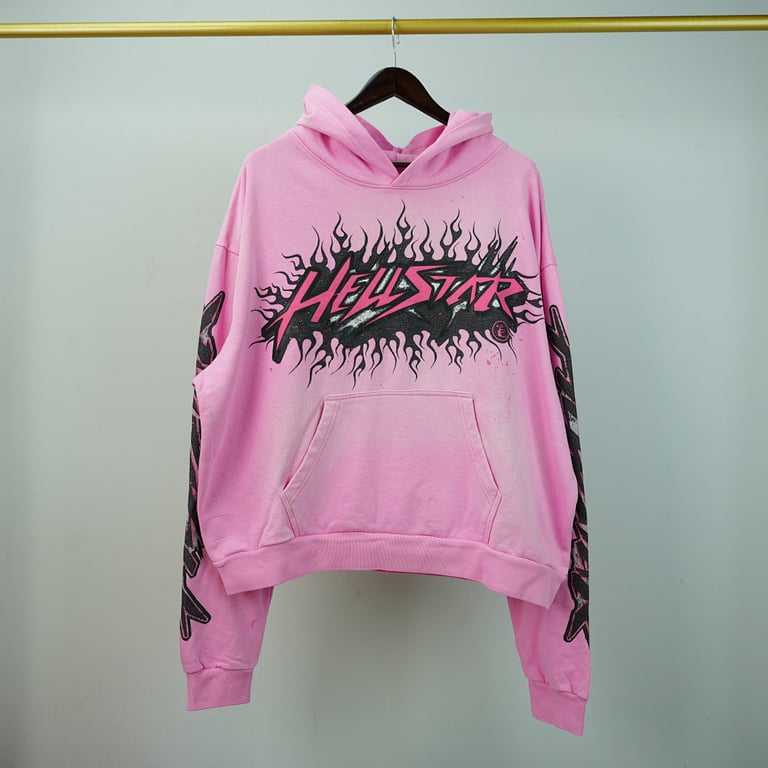 Hellstar Brainwashed Without Brain Hoodie Pink - 6