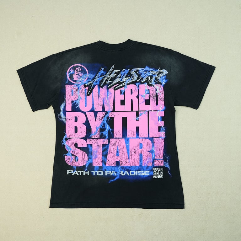 Hellstar Powered By The Star T-Shirt Black - 19