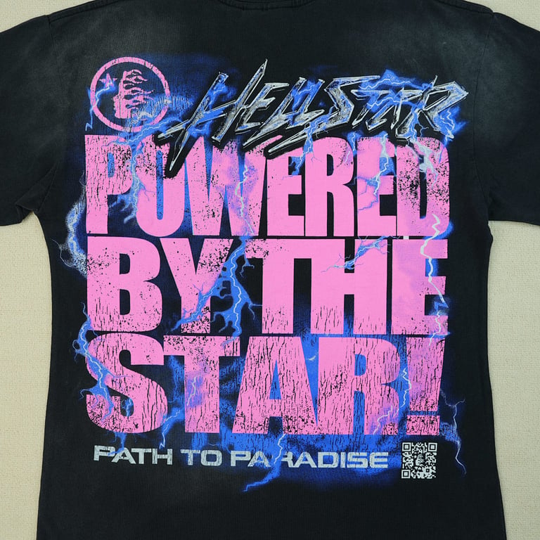 Hellstar Powered By The Star T-Shirt Black - 20