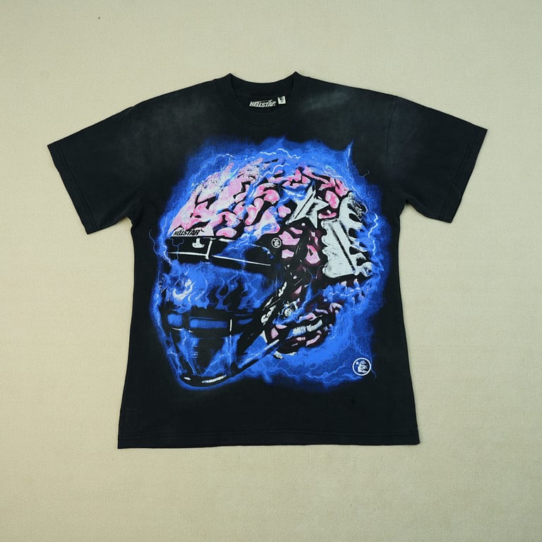 Hellstar Powered By The Star T-Shirt Black - 7