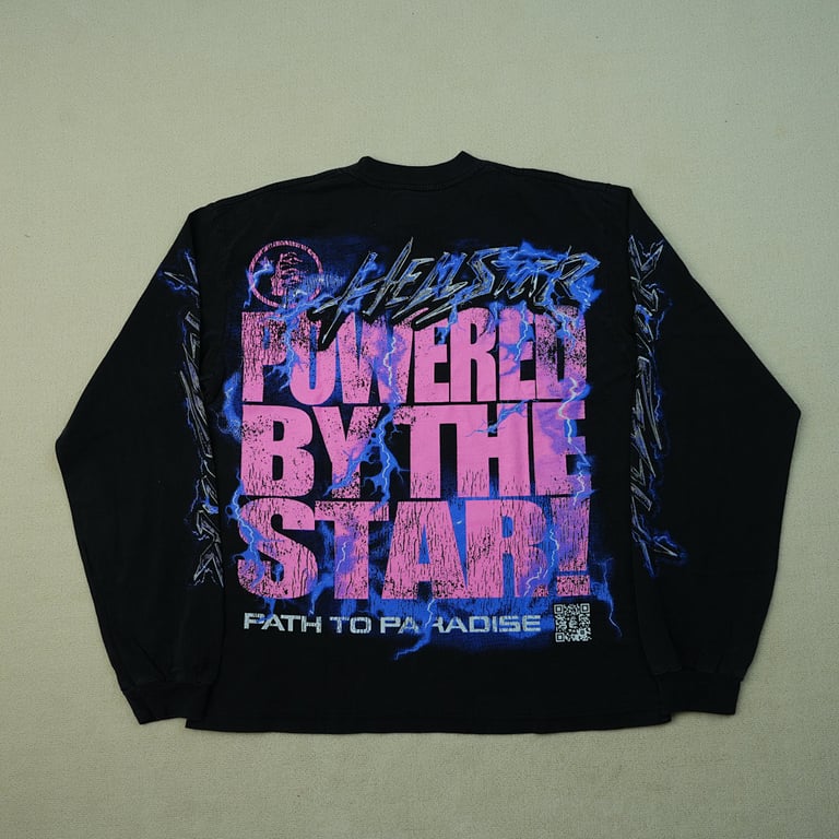Hellstar Powered By The Star L/S Tee Black - 23