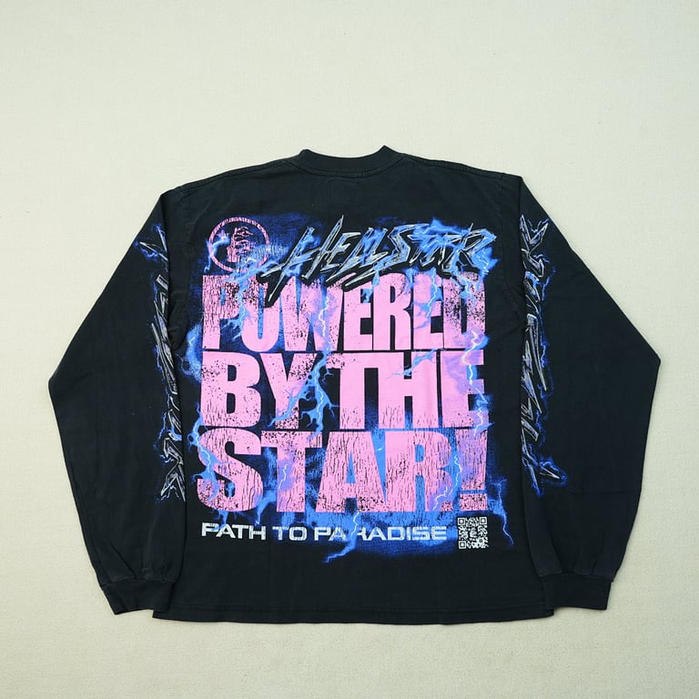 Hellstar Powered By The Star L/S Tee Black - 22