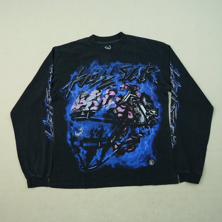 Hellstar Powered By The Star L/S Tee Black - 9