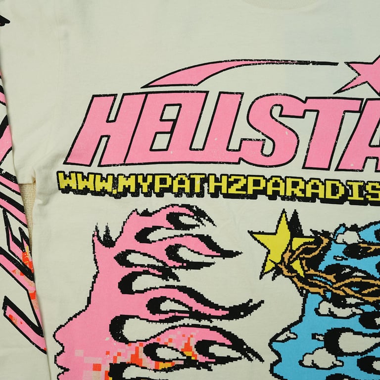 Hellstar Pixel L/S Tee White - 12
