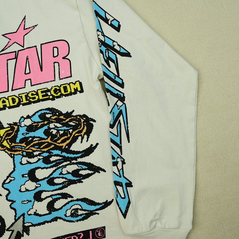 Hellstar Pixel L/S Tee White - 15