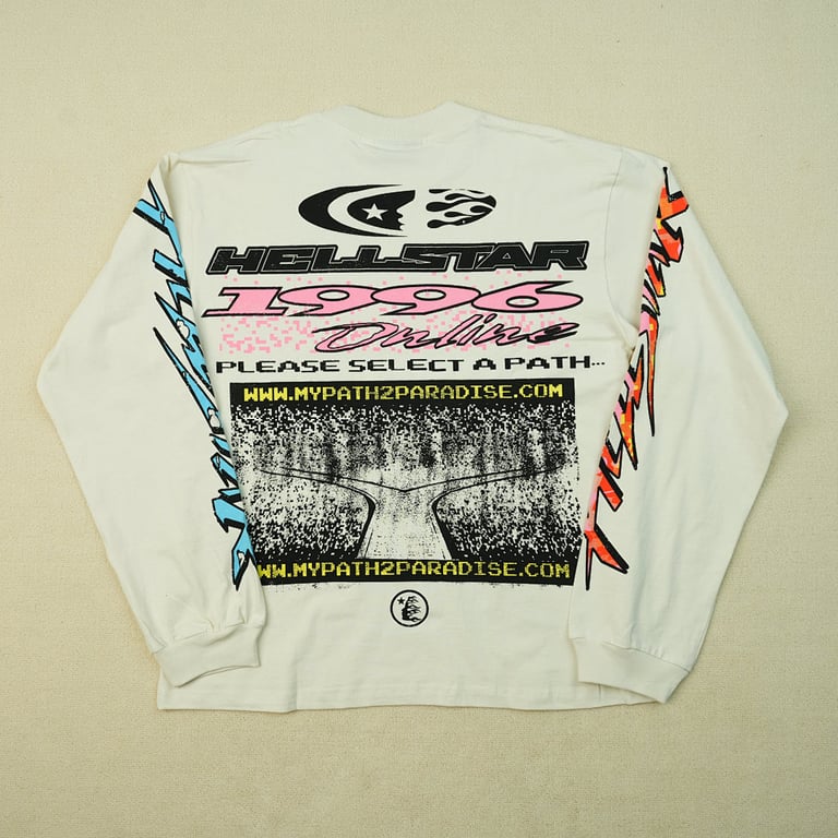 Hellstar Pixel L/S Tee White - 19