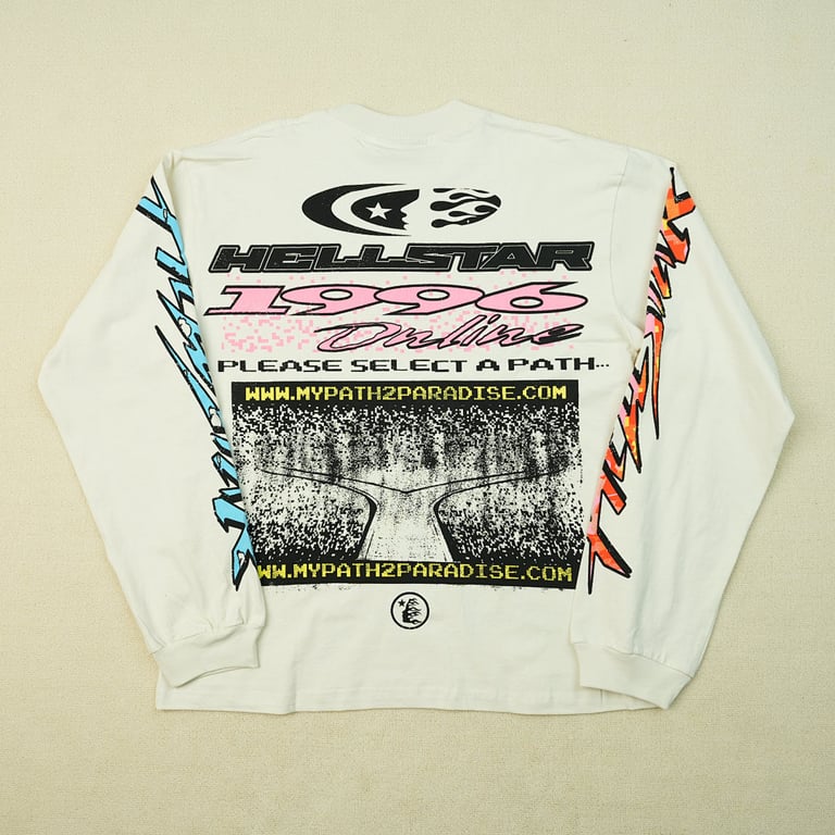 Hellstar Pixel L/S Tee White - 20