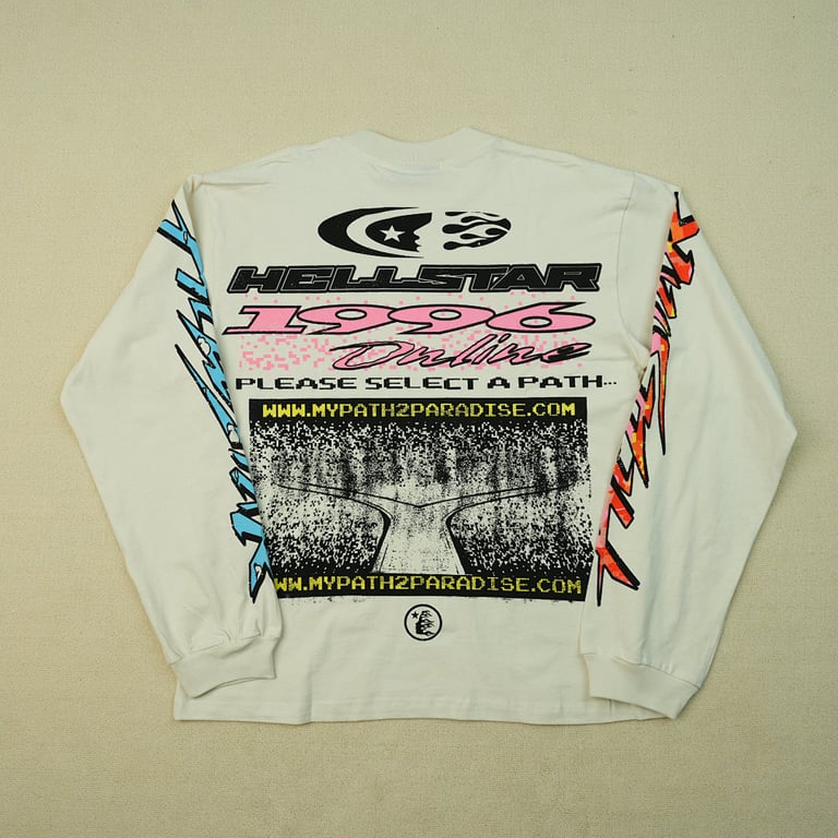 Hellstar Pixel L/S Tee White - 21